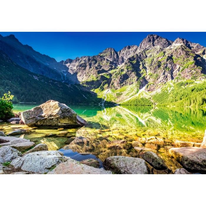 Puzzle Izlazak sunca na Morskom oku, Tatre, Poljska