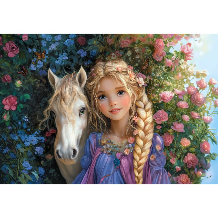 Puzzle Princeza na konju