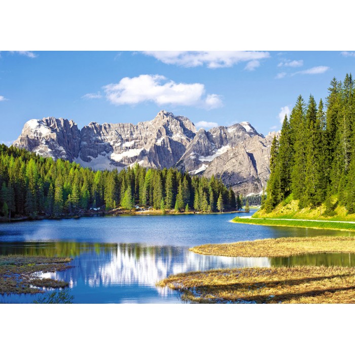 Puzzle Jezero Misurina, Dolomiti, Italija