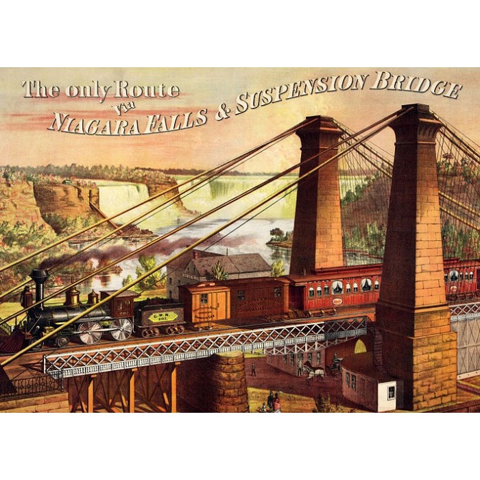 Puzzle The only Route via Niagara Falls & Suspension Bridge
