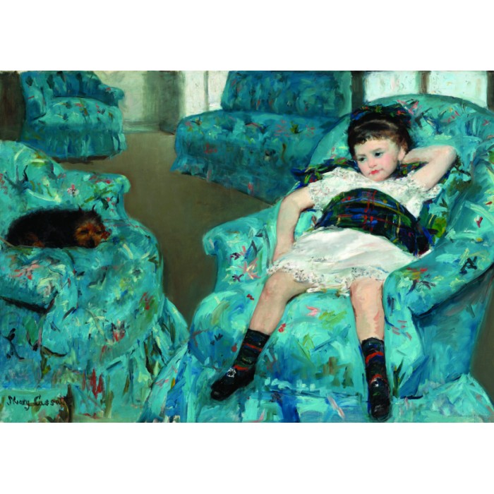 Puzzle Mary Cassatt : Little Girl in a Blue Armchair