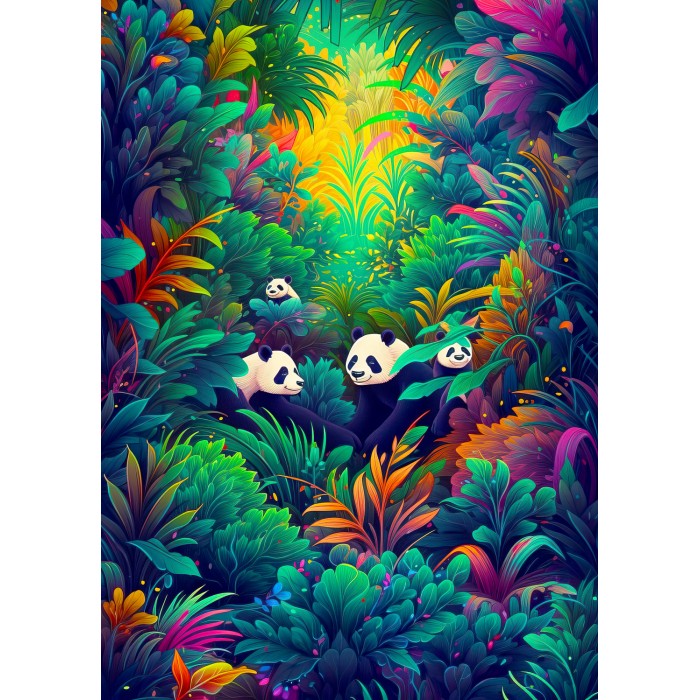 Puzzle Utočište za pande