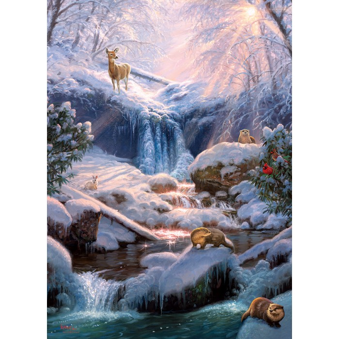 Puzzle Mystic Falls in Winter