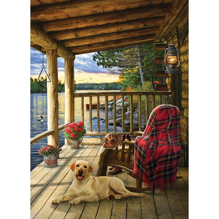 Puzzle Cabin Porch
