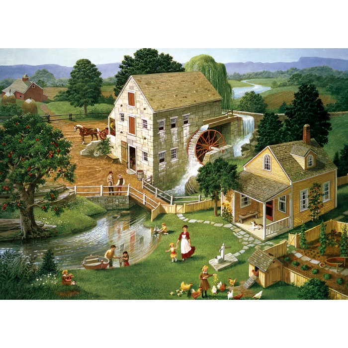 Puzzle Mlin s četiri zvjezdice - Random Cut
