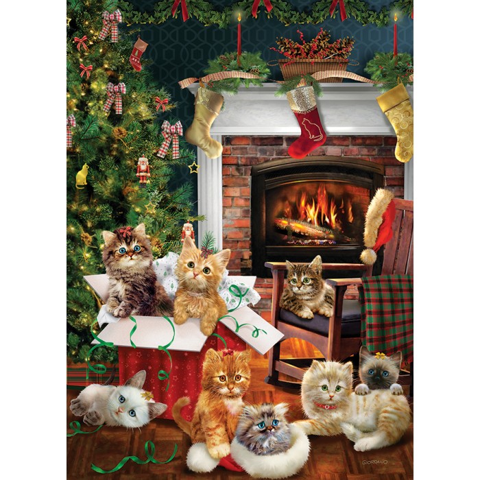 Puzzle Christmas Kittens