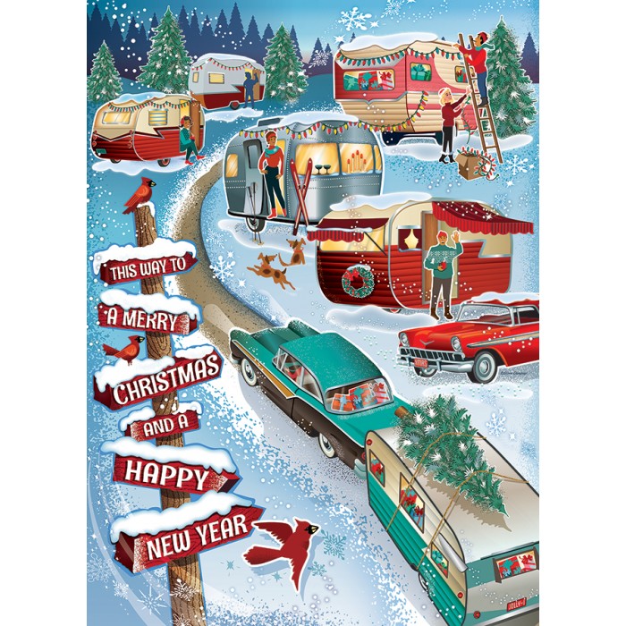 Puzzle Christmas Campers