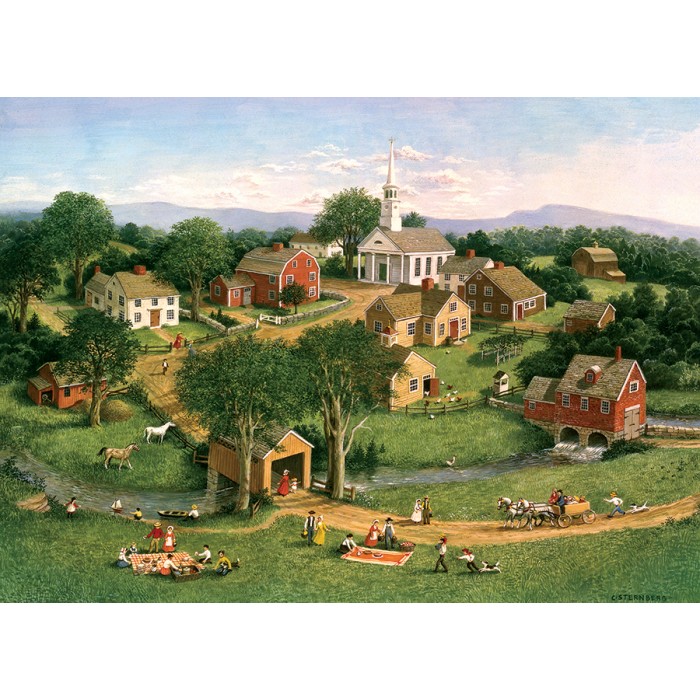 Puzzle Picnic by the Bridge