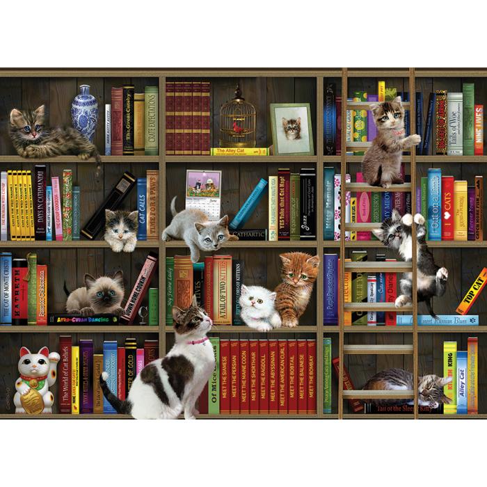 Puzzle Bibliotečki mačići