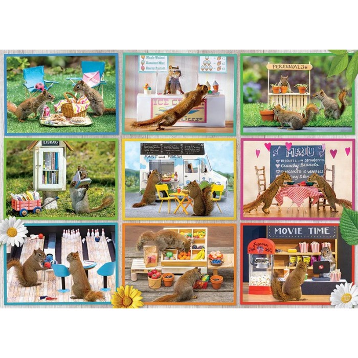 Puzzle Vjeverica na točkovima