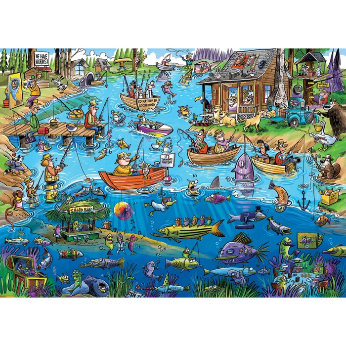 Puzzle DoodleTown: Gone Fishing