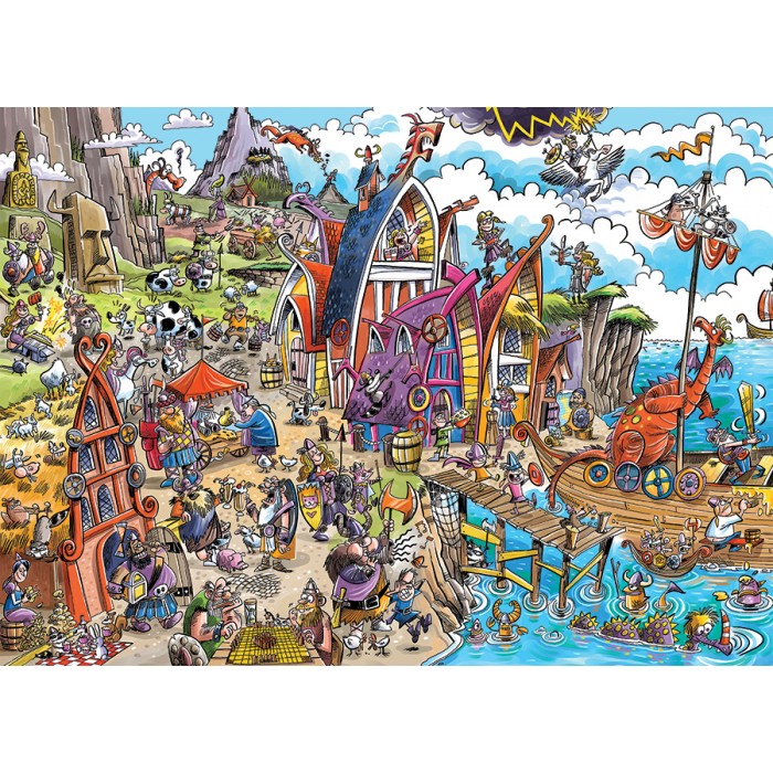 Puzzle DoodleTown: Viking Village