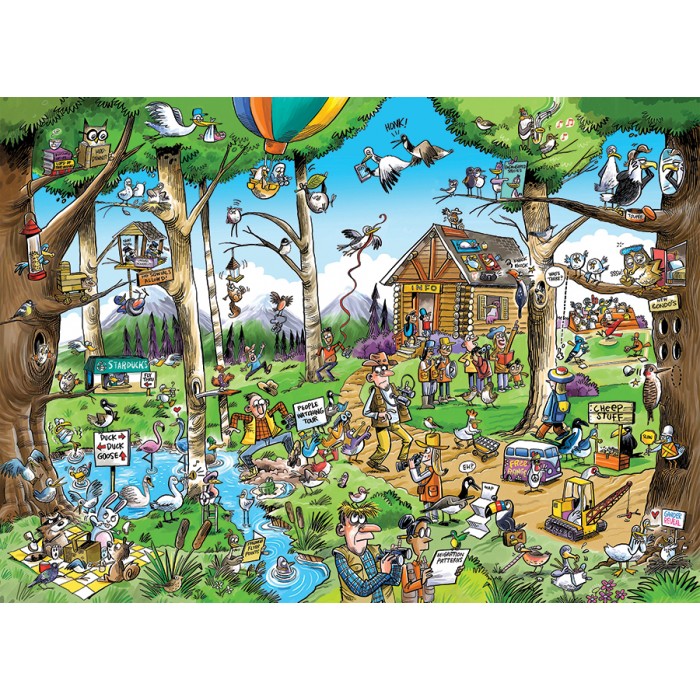 Puzzle DoodleTown: Raj za promatrače ptica