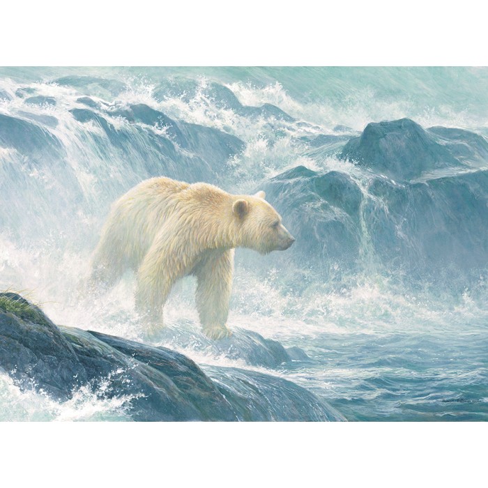 Puzzle XXL dijelovi - Salmon Watch - Spirit Bear