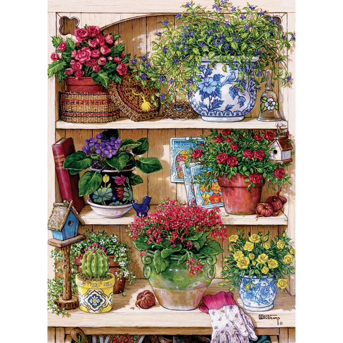 Puzzle XXL dijelovi - Flower Cupboard