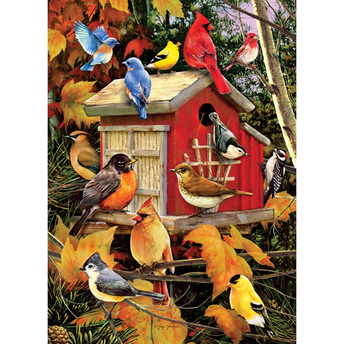 Puzzle XXL dijelovi - Fall Birdhouse