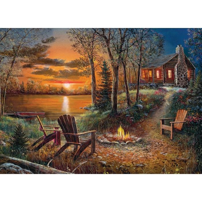 Puzzle Uz logorsku vatru
