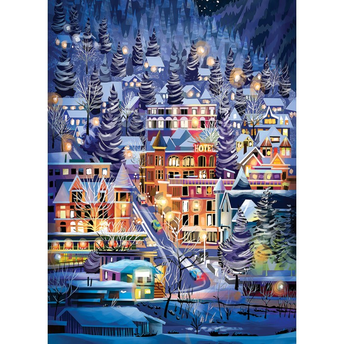 Puzzle Skijaški grad