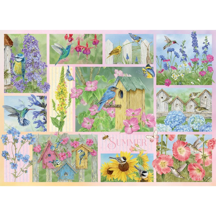 Puzzle Vrtne ptice ljeti