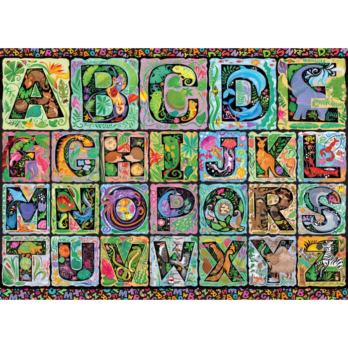Puzzle XXL dijelovi - A do Z - Random Cut