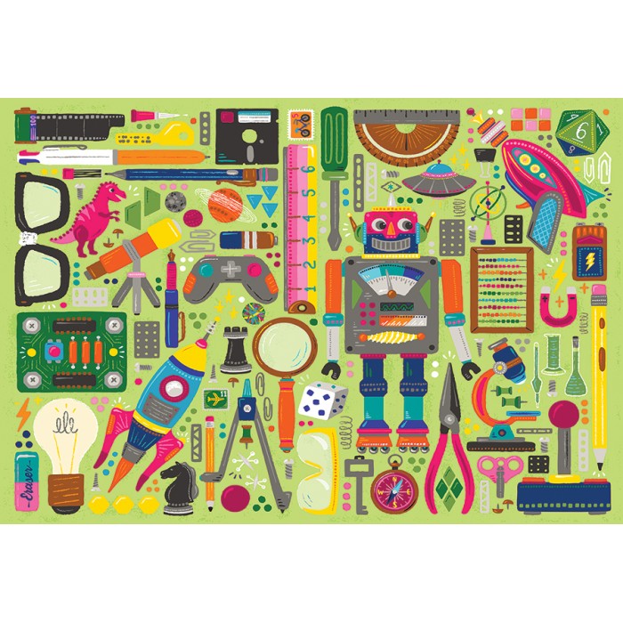 Puzzle XXL dijelovi - Nerdy Junk Drawer