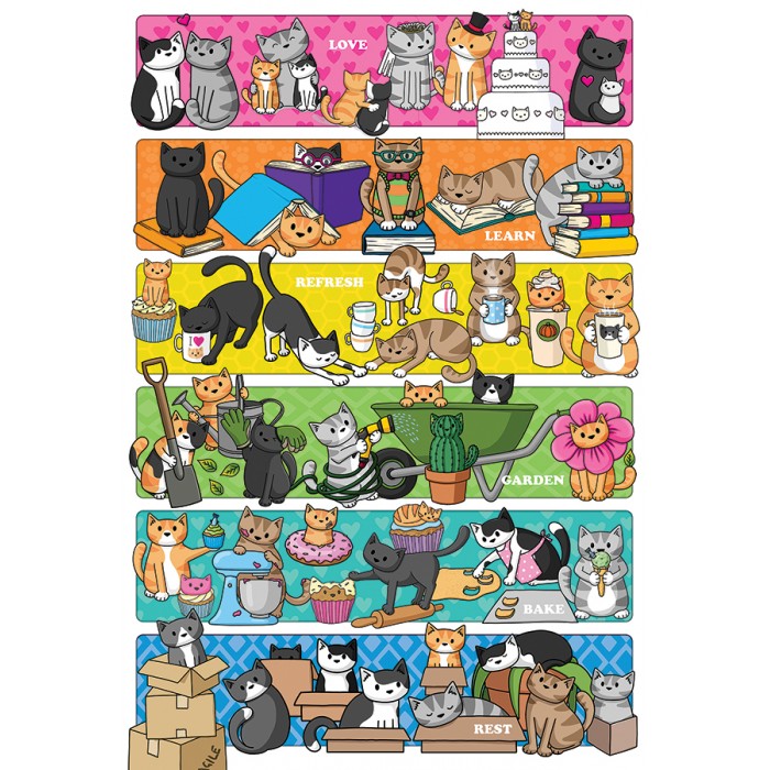 Puzzle XXL dijelovi - Doodlecat Days