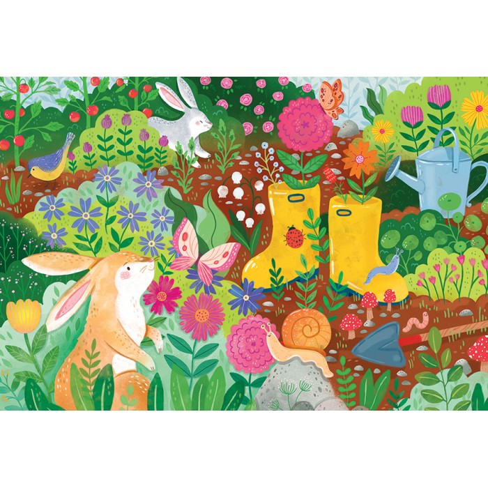 Puzzle XXL dijelovi - Rabbit Garden
