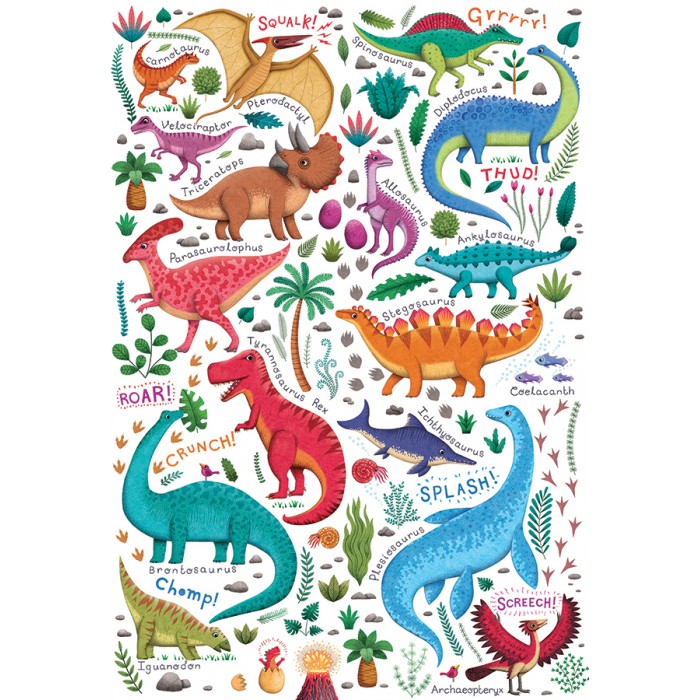 Puzzle XXL dijelovi - Rawr!