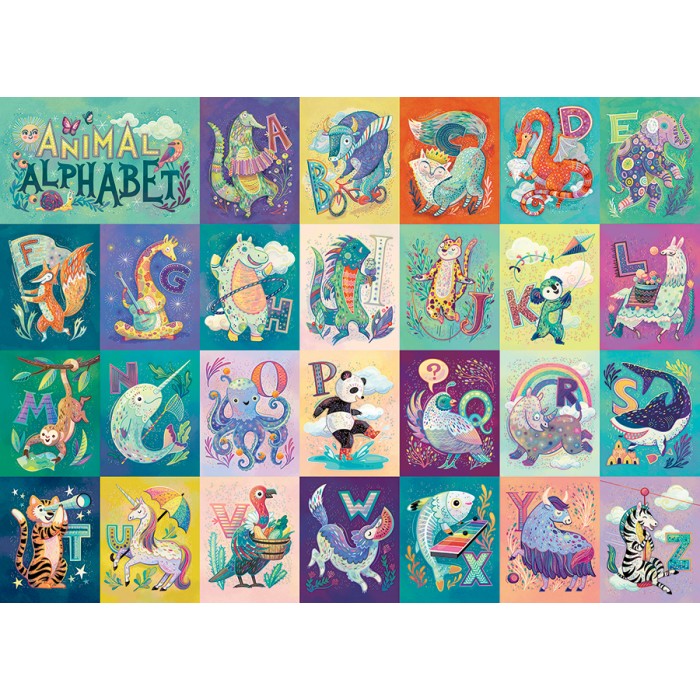 Puzzle Životinjska abeceda - Family Pieces