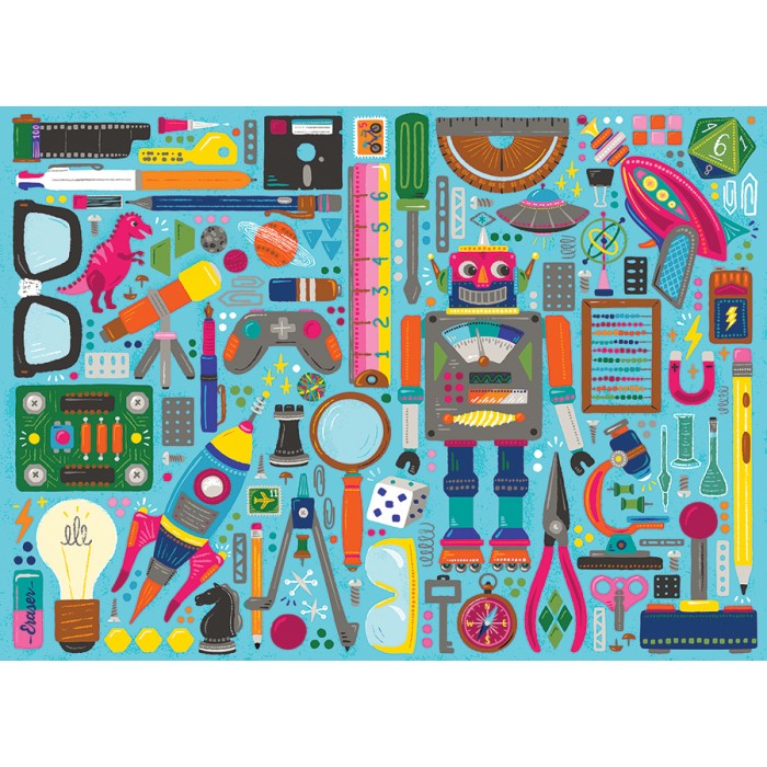Puzzle Nerdy Junk Drawer - Family Pieces