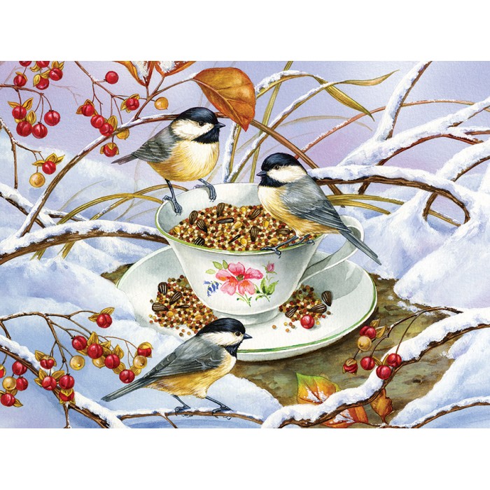 Puzzle XXL dijelovi - Chickadee Tea