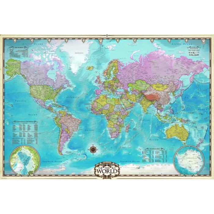 Puzzle Karta svijeta
