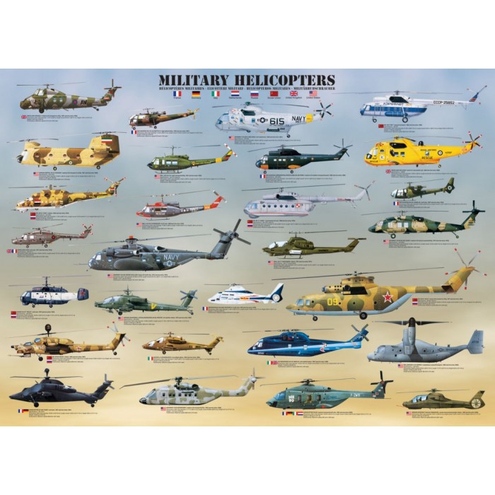 Puzzle Vojni helikopter