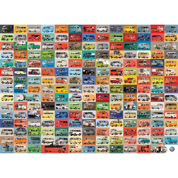 Puzzle VW - Šareni svijet Bullija