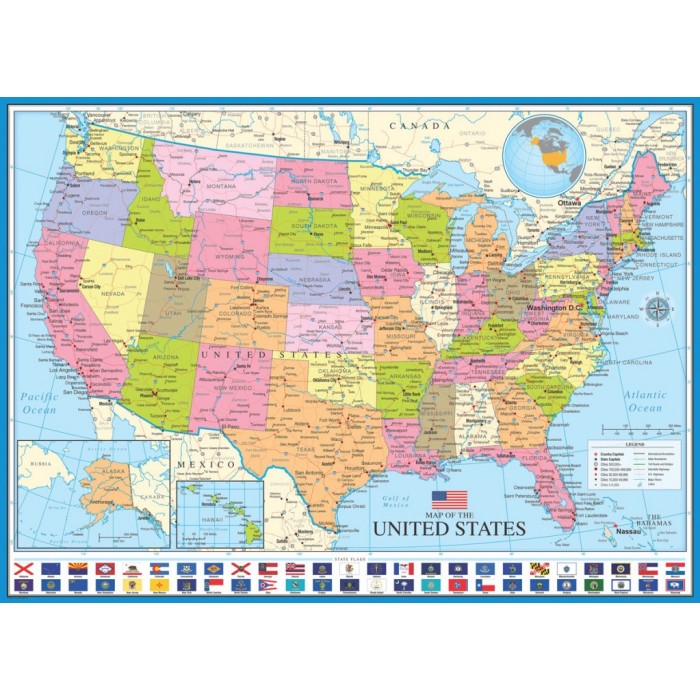 Puzzle Map of the United States