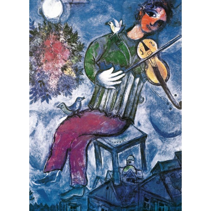 Puzzle Marc Chagall - Plavi violinist