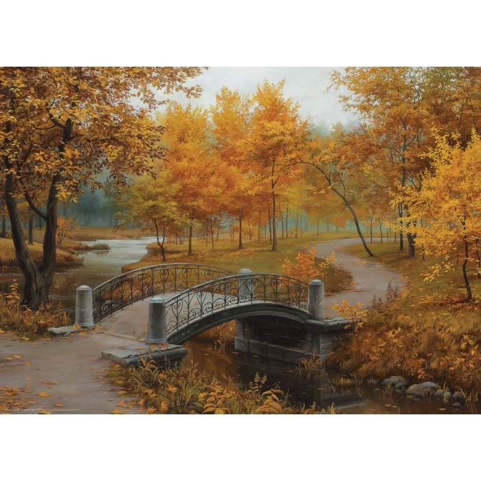 Puzzle Autumn in an Old Park by Eugene Lushpin