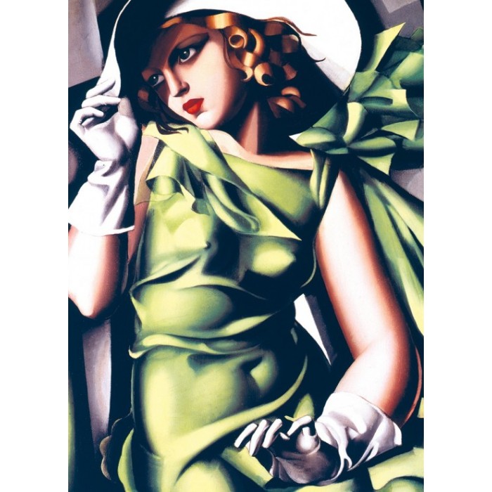 Puzzle Tamara de Lempicka: Mlada djevojka u zelenom