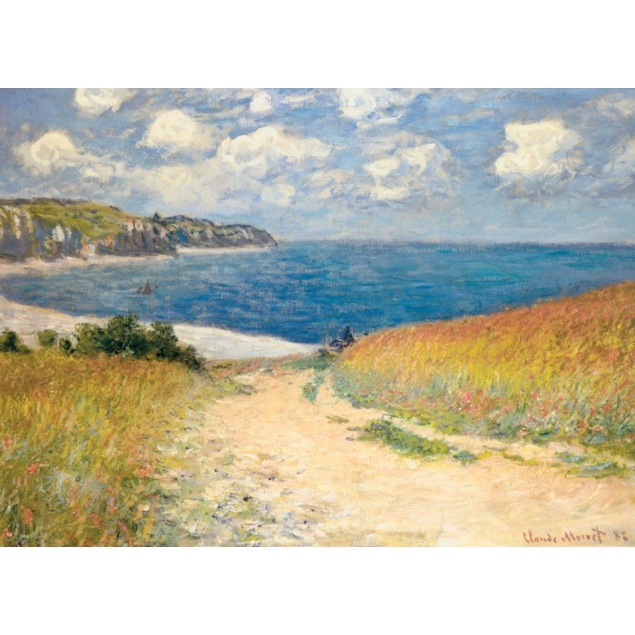 Puzzle Claude Monet - Put do plaže između pšeničnih polja