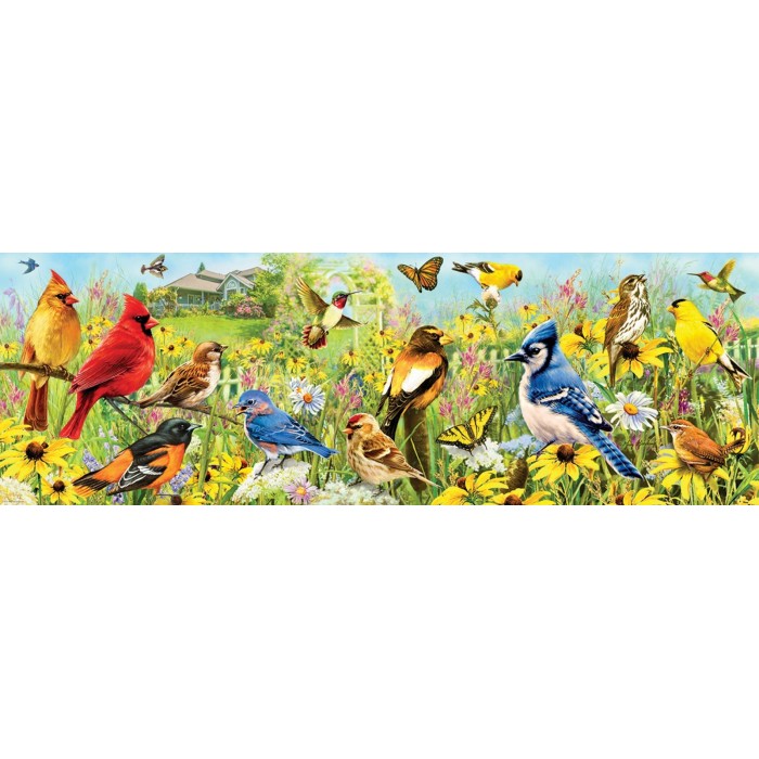 Puzzle Ptice u vrtu