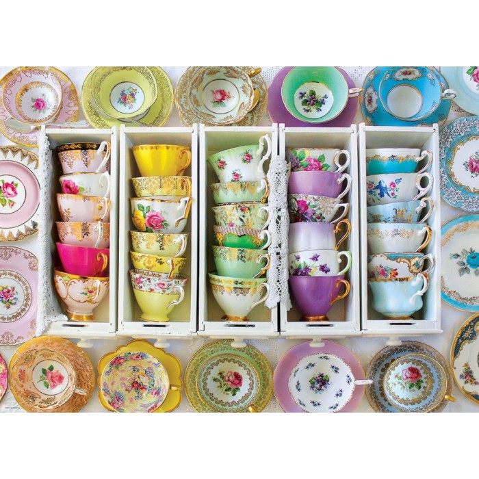 Puzzle Tea Cups Boxes