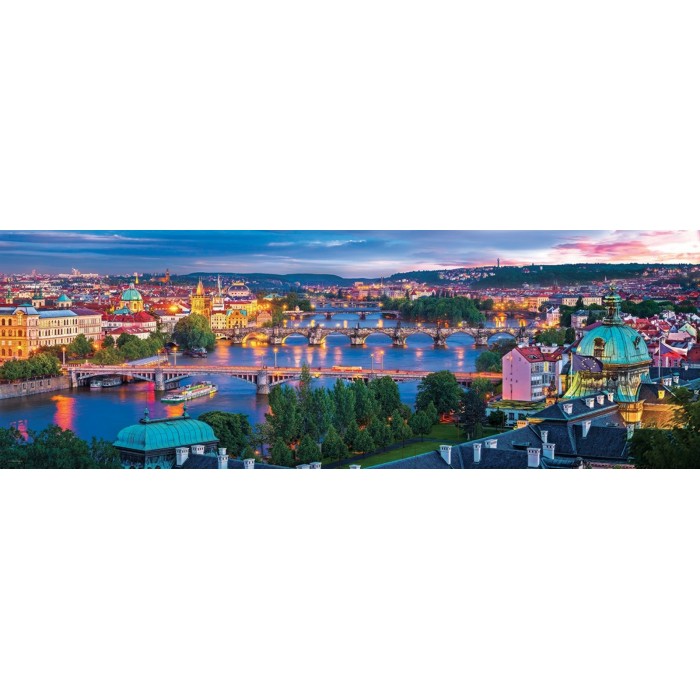 Puzzle Prag u večernjem svjetlu