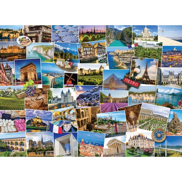 Puzzle Globetrotter Francuska