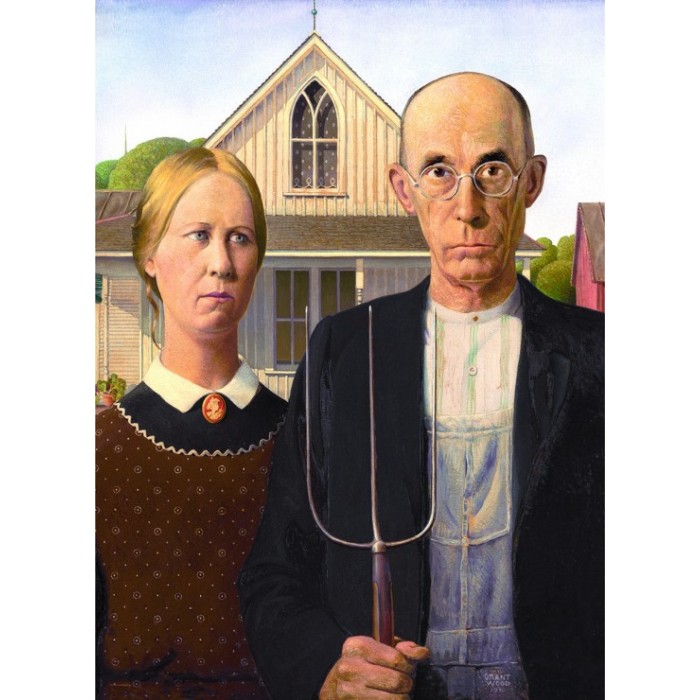 Puzzle Grant Wood - American Gothic