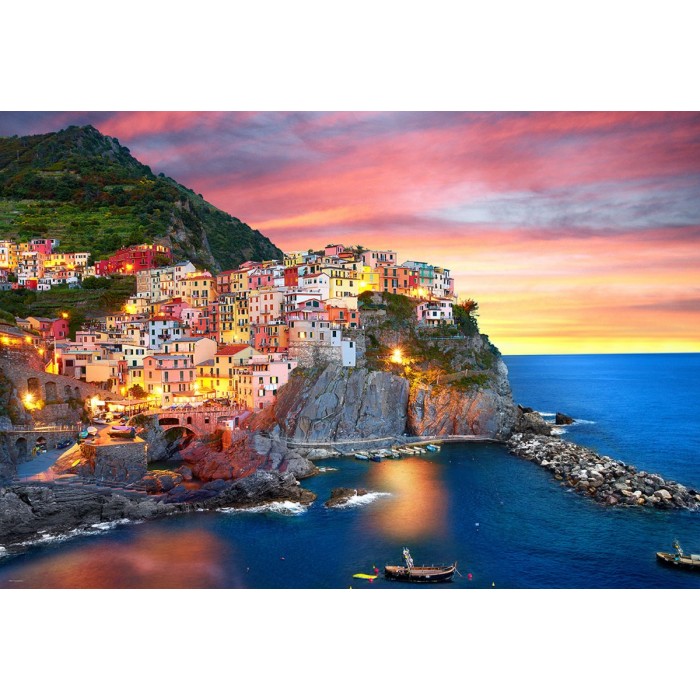 Puzzle Manarola u sumrak