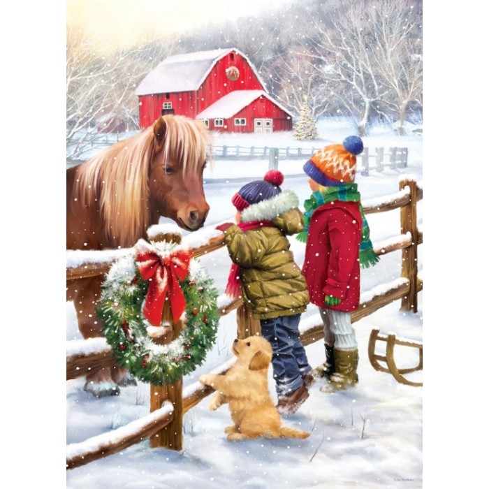 Puzzle Božićni poni