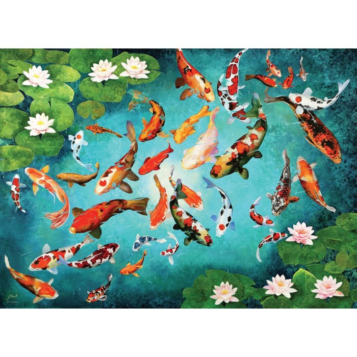 Puzzle Colorful Koi