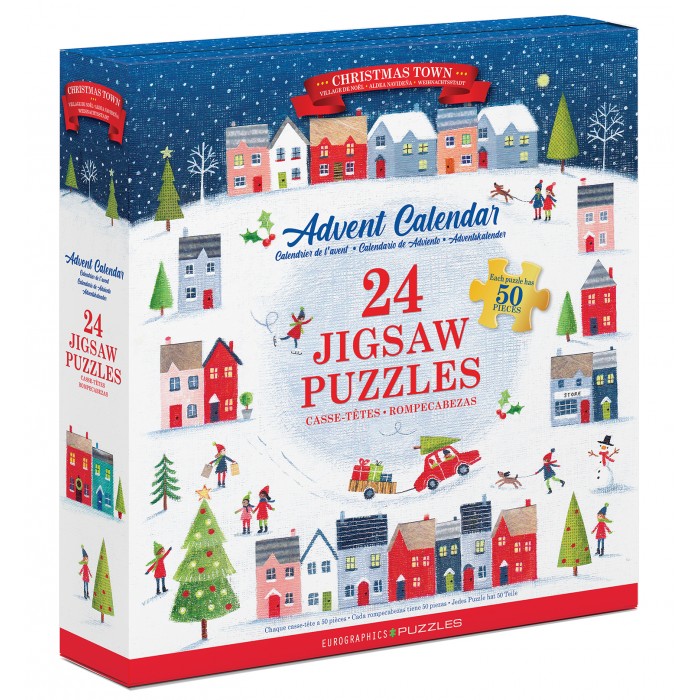 Adventski kalendar - Božićni grad - 24 puzzle
