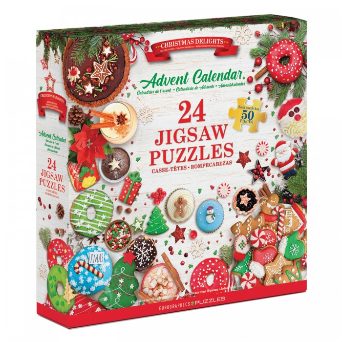 Adventski kalendar - Božićne poslastice - 24 puzzle