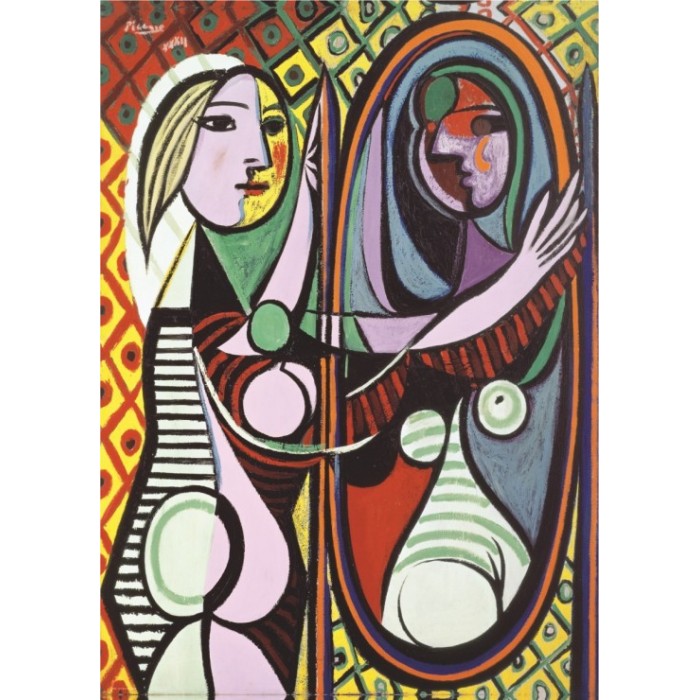 Puzzle Pablo Picasso - Djevojka ispred ogledala